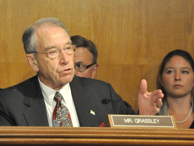 Sen. Charles Grassley, R-Iowa, during a U.S. Senate hearing. Grassley is frustrated with EPA granting more small refinery waivers. (DTN file photo) 